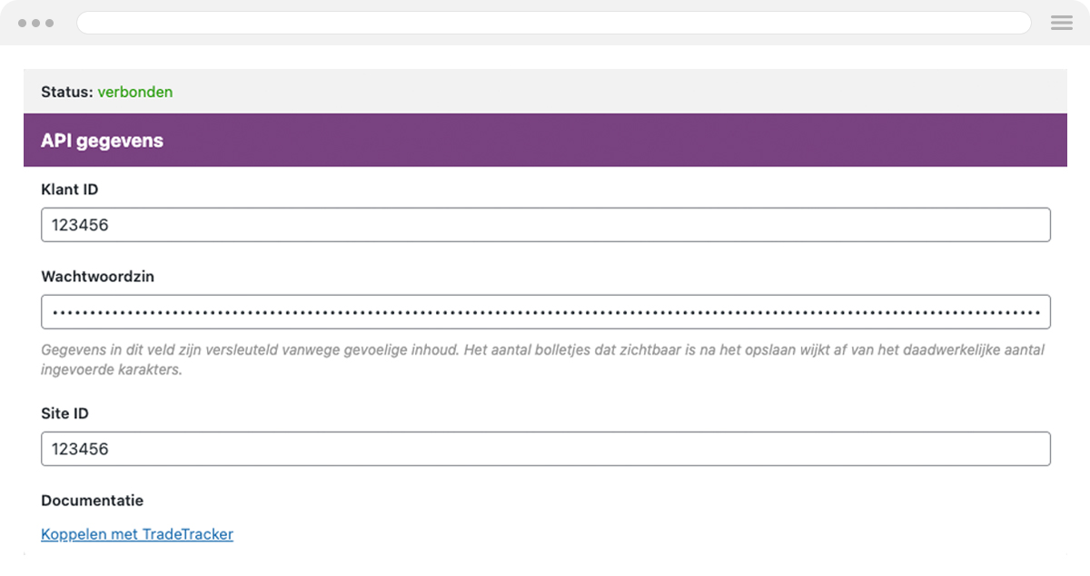 screenshot of Affiliate Held